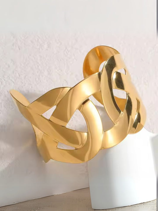 VIVAZS 18K GOLD PVD PLATED Cuff Bracelet
