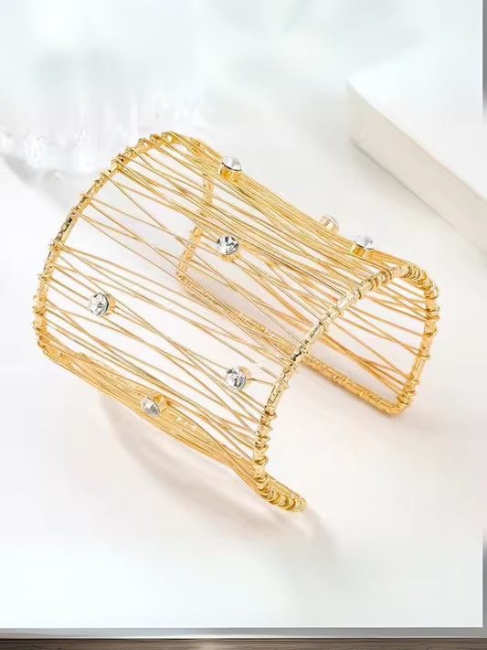 VIVAZS 18K GOLD PVD PLATED Cuff Bracelet