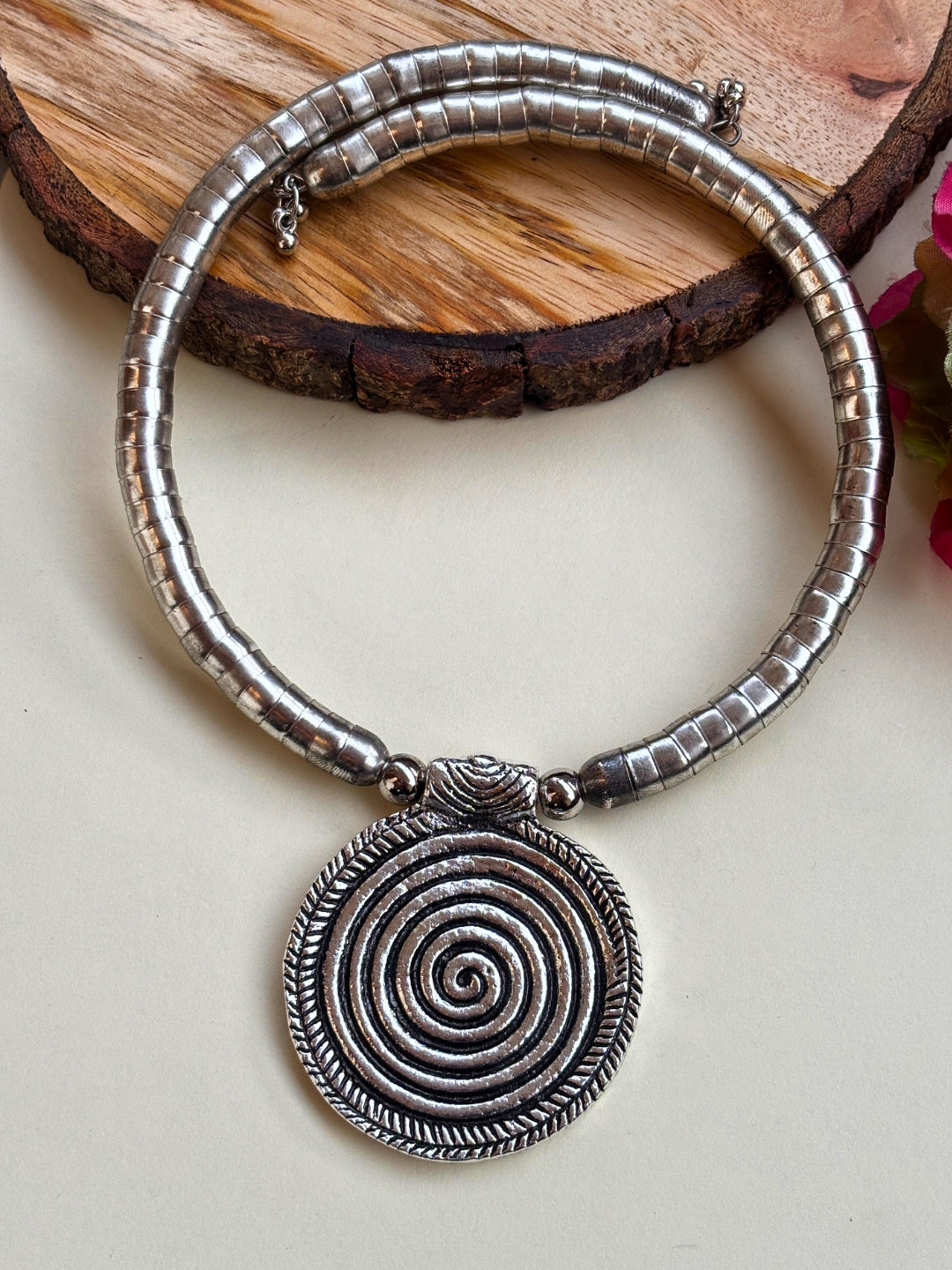 Silver Plated HASLI Choker Necklace