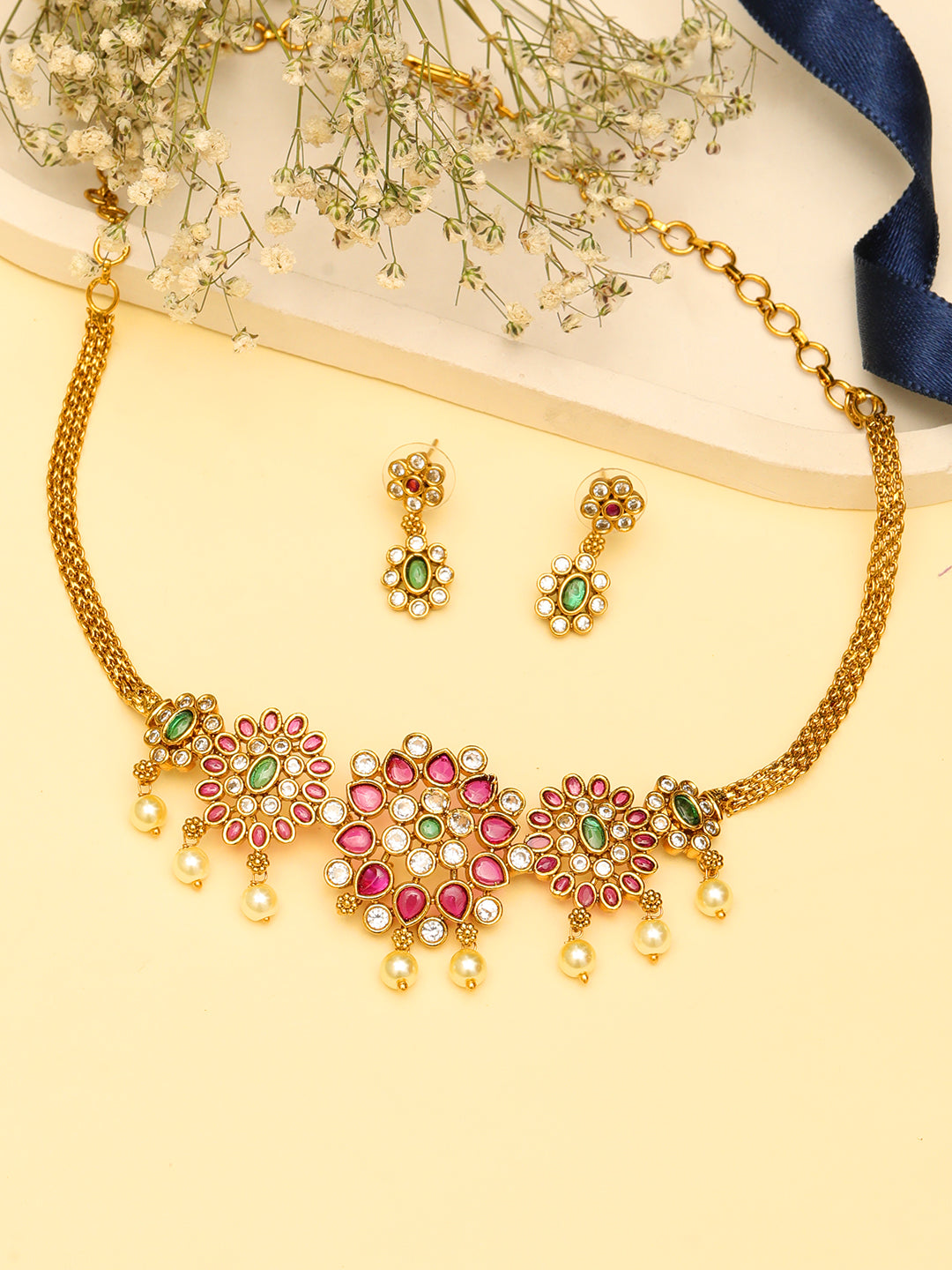 Golden Temple Necklace set