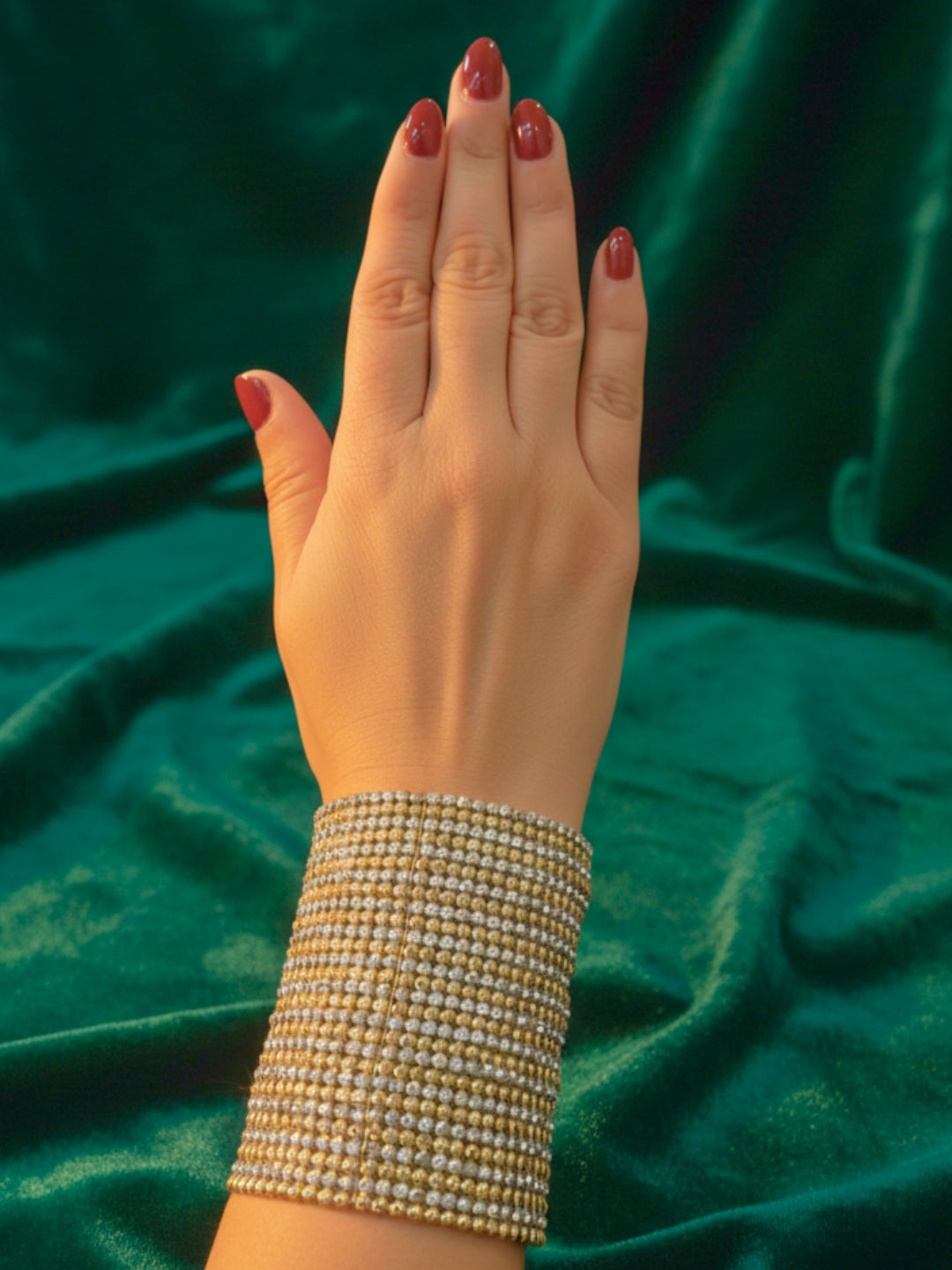 Spiral Layered Adjustable Bangle Style Bracelet