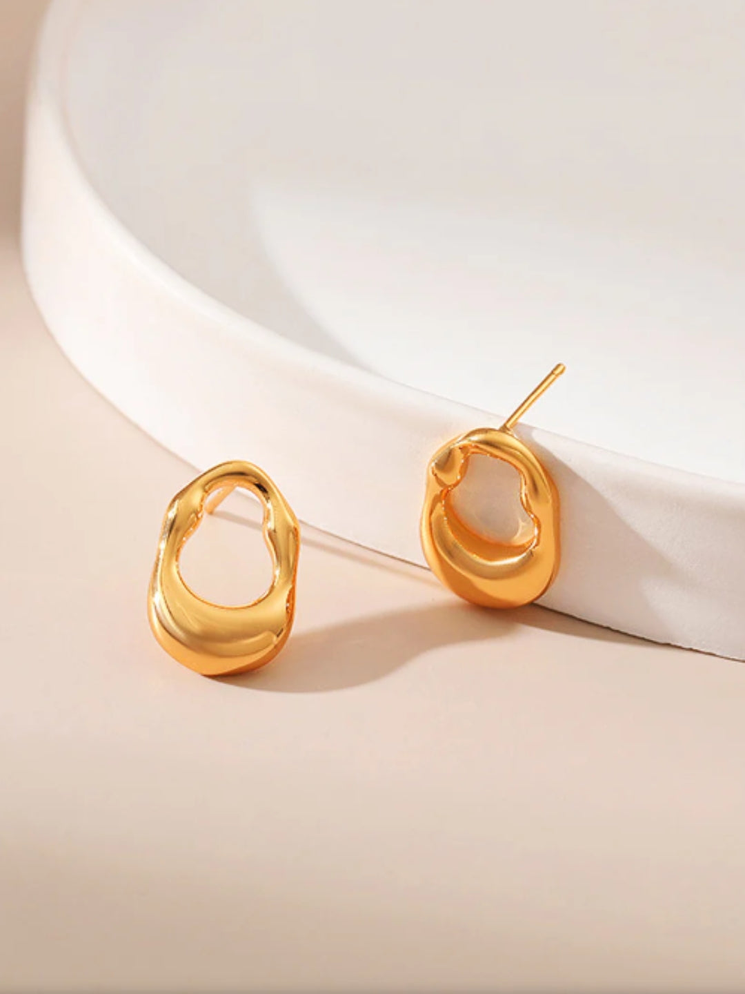 VIVAZS 18K PVD Gold Plated Stud earrings