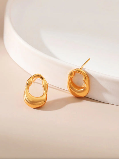 VIVAZS 18K PVD Gold Plated Stud earrings