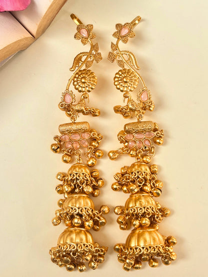 VIVAZS Kashmiri Drop earcuff Earrings Jhumkas