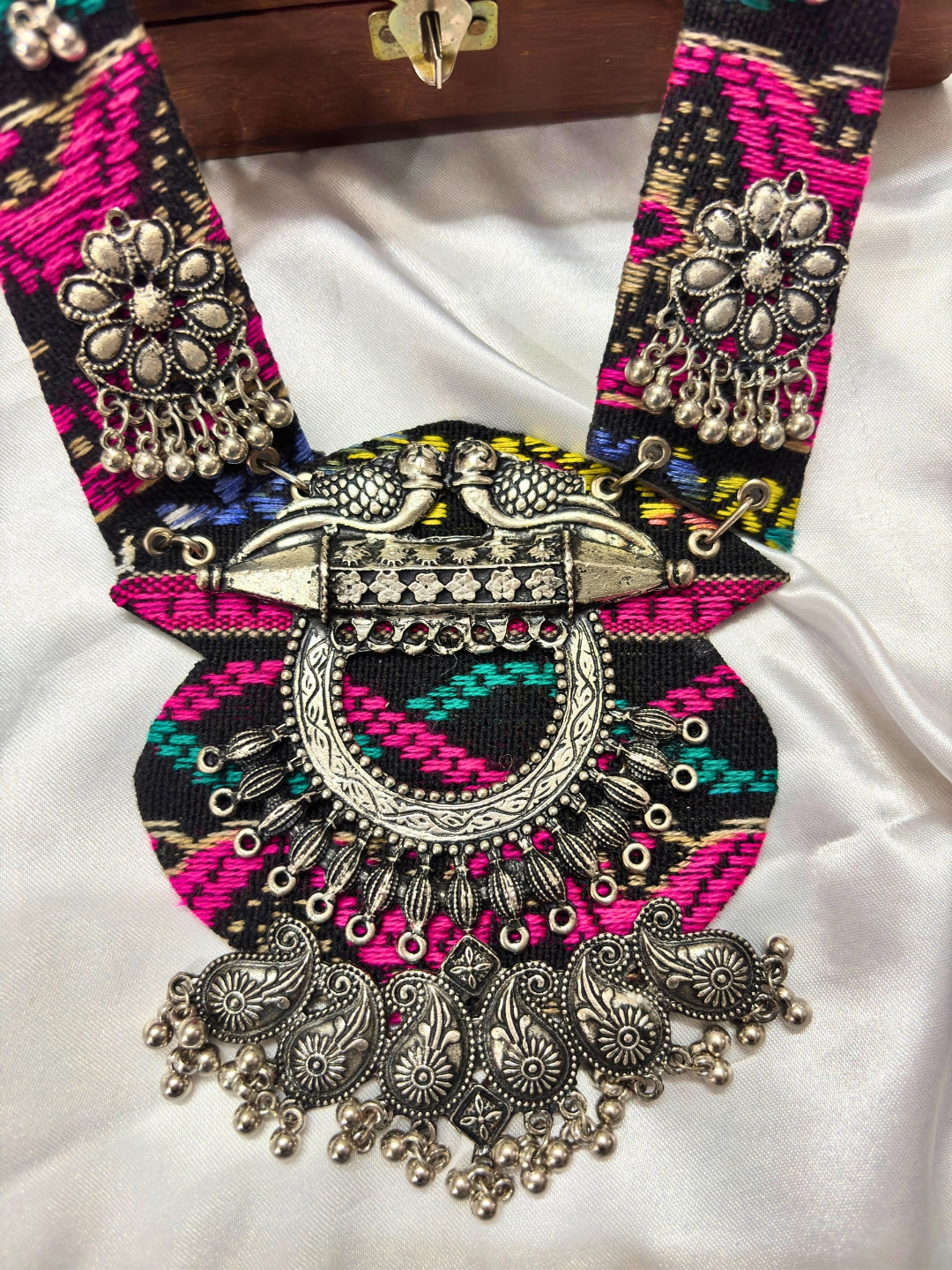Handcrafted Tribal Oxidized Statement Necklace