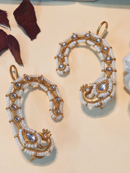 VIVAZS Oxidised Multicolor Earcuff Earrings