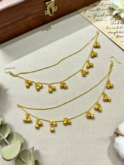 VIVAZS Kan Chain Earrings (Gold)