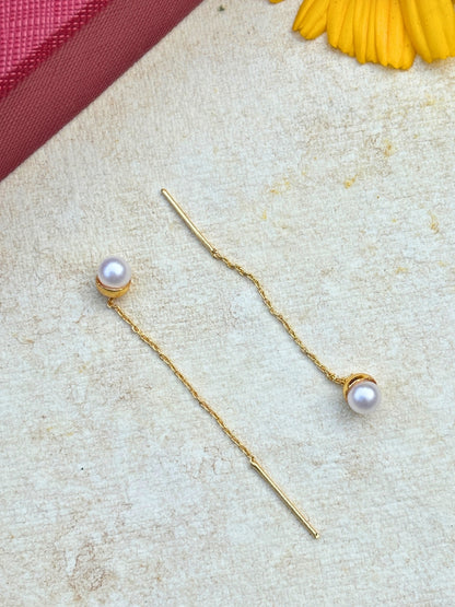 VIVAZS Gold plated Suidhaga Drop Earrings