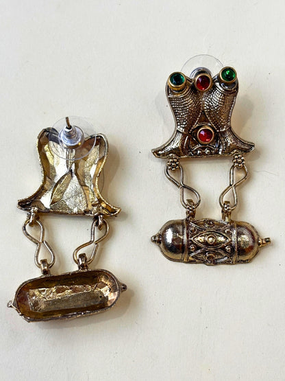 Oxidised  Dual Tone Silver Plated Oxidised Jewellery Set