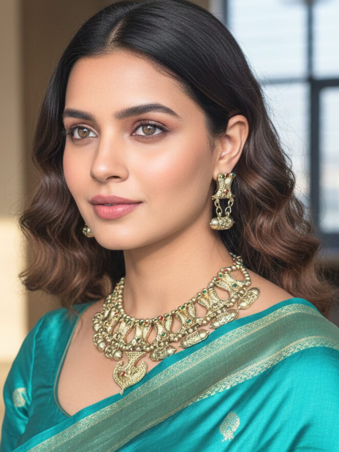 Oxidised Gold Plated Oxidised Jewellery Set