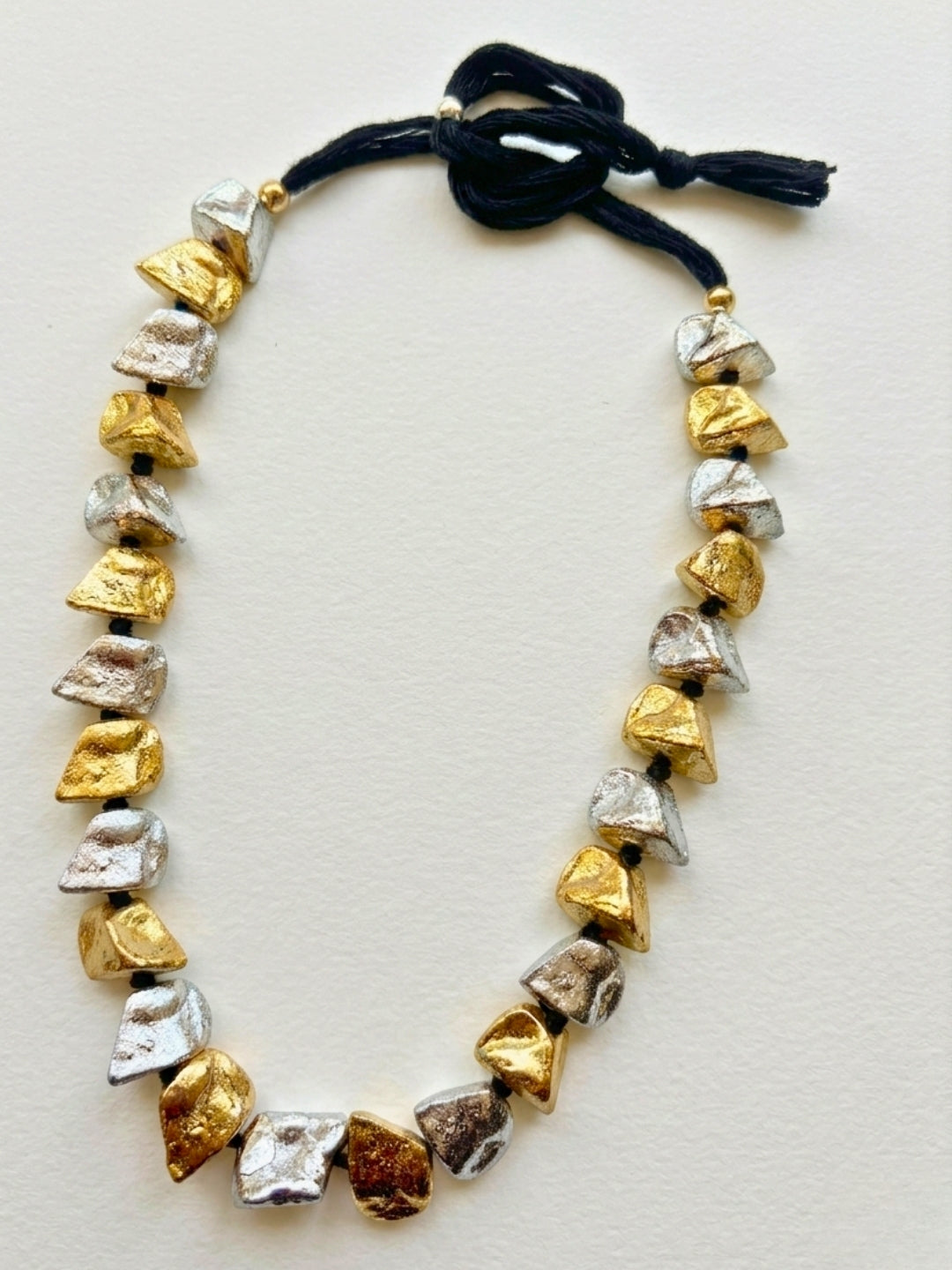 Textured Statement Necklace Set