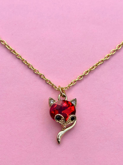 Gold-Plated Crystal Pendant Necklace for Women