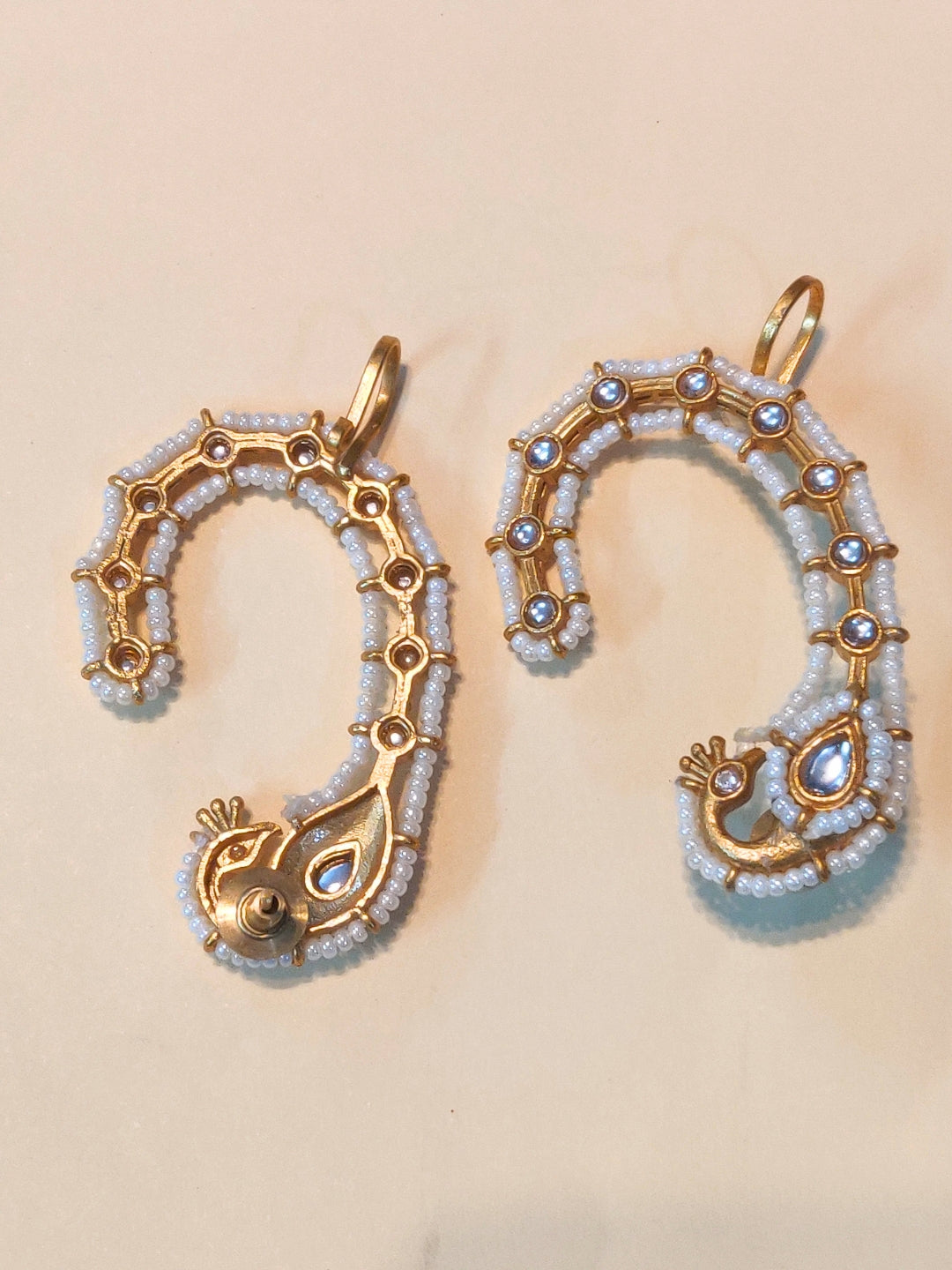 VIVAZS Oxidised Multicolor Earcuff Earrings