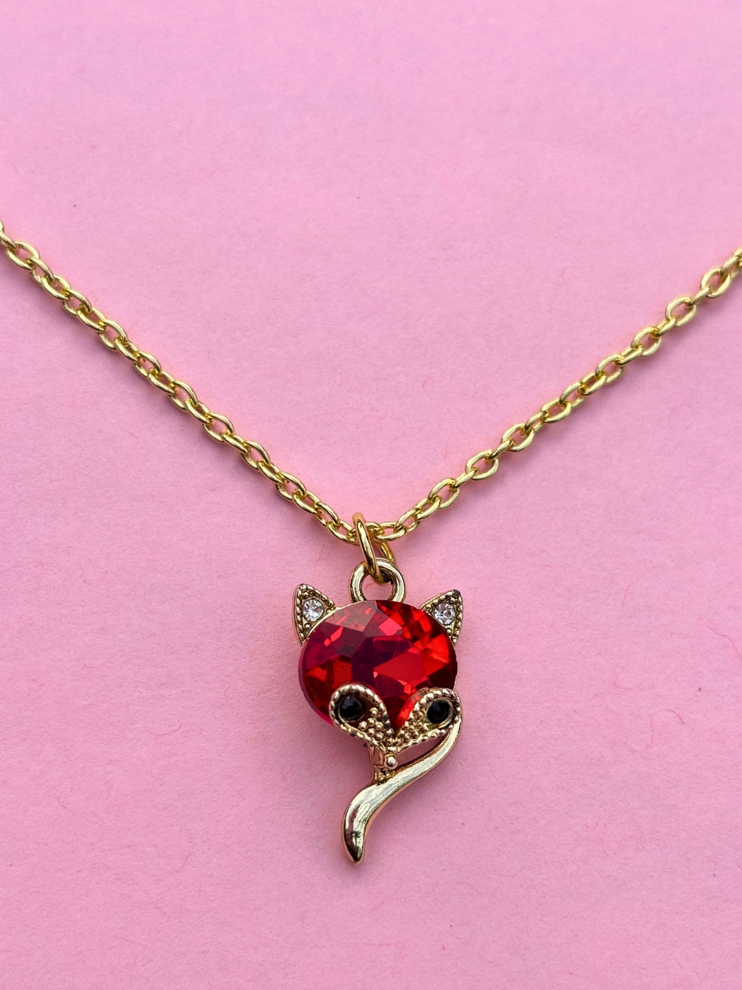 Gold-Plated Crystal Pendant Necklace for Women