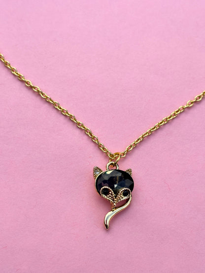 Gold-Plated Crystal Pendant Necklace for Women