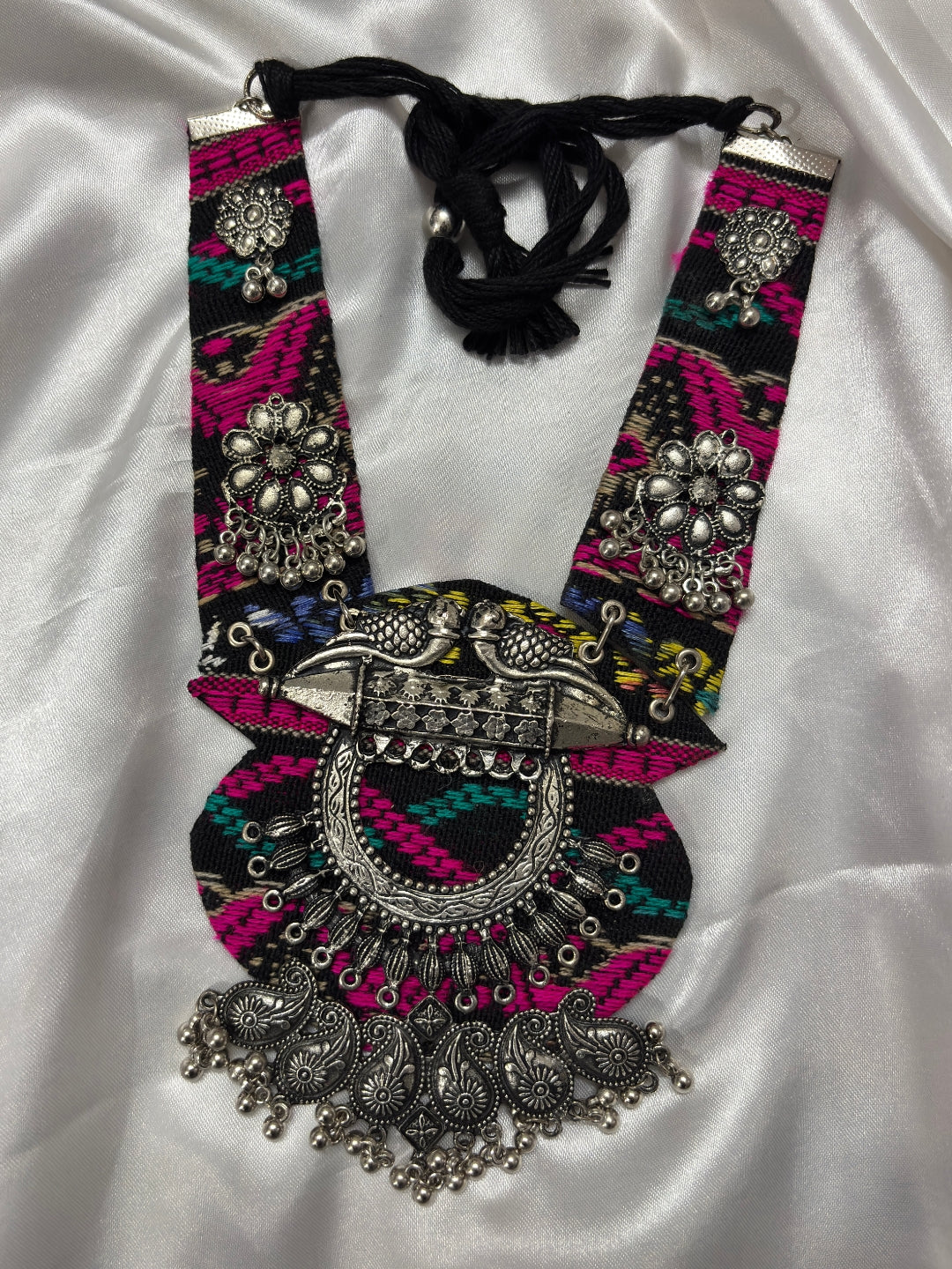 Handcrafted Tribal Oxidized Statement Necklace