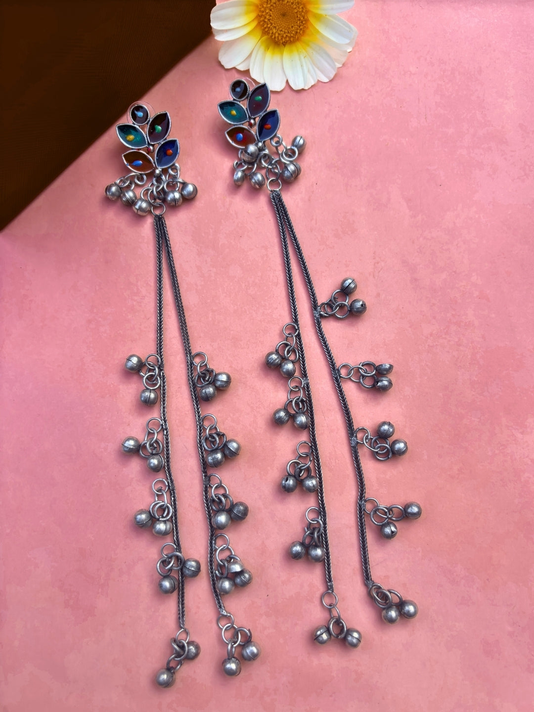 Oxidised Silver Plated Earrings