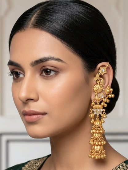 VIVAZS Kashmiri Drop earcuff Earrings Jhumkas