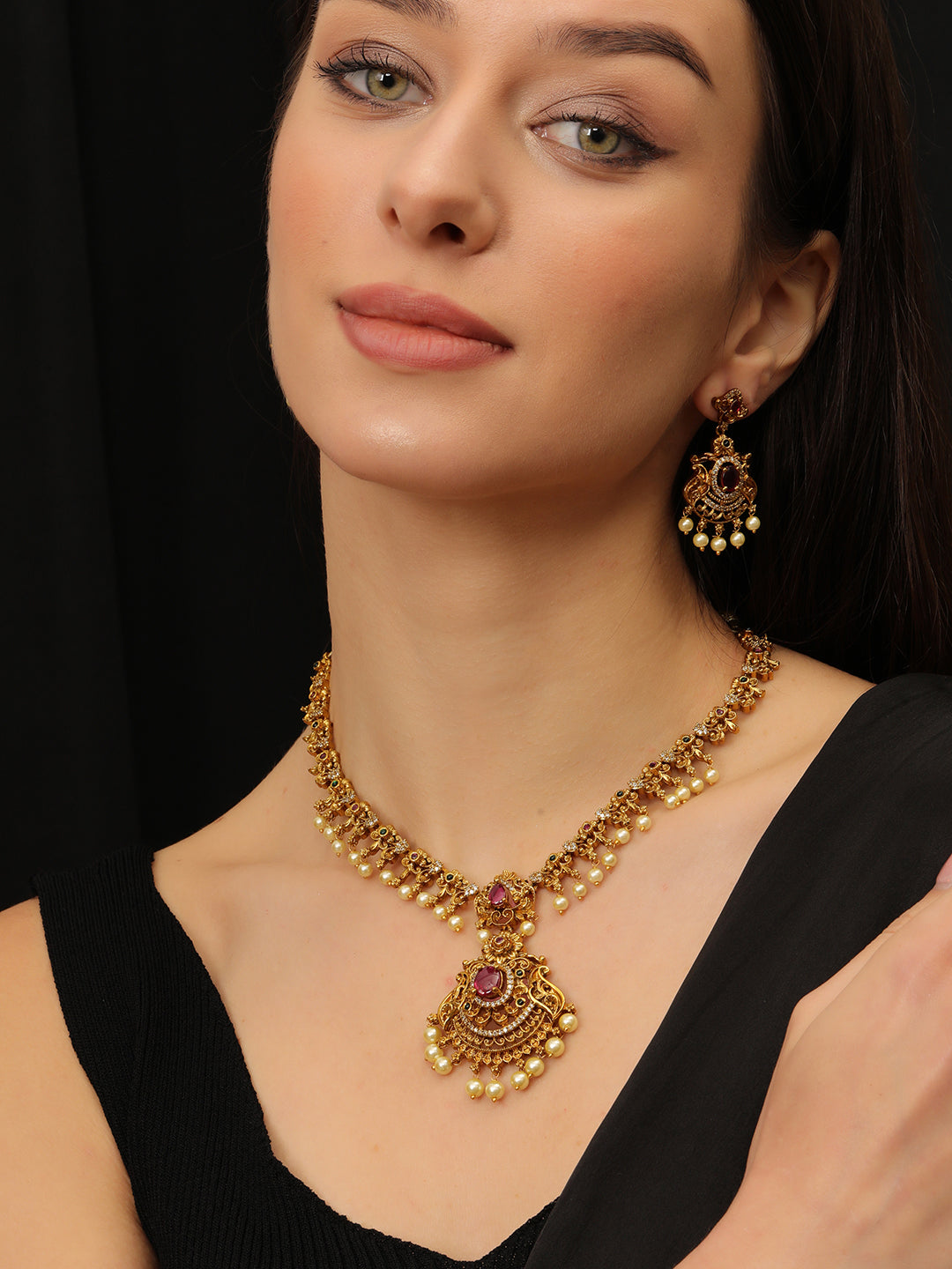 Golden Temple Necklace set