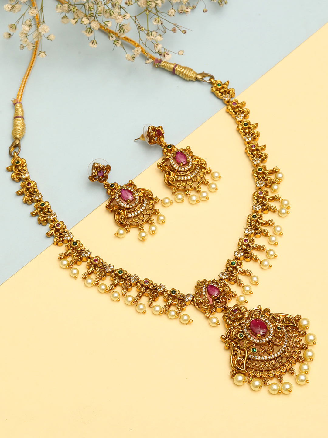Golden Temple Necklace set
