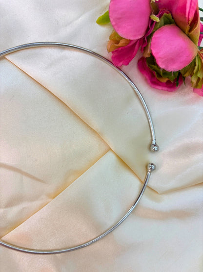 Women Oxidised Silver-Plated Boho Fringe Choker Necklace