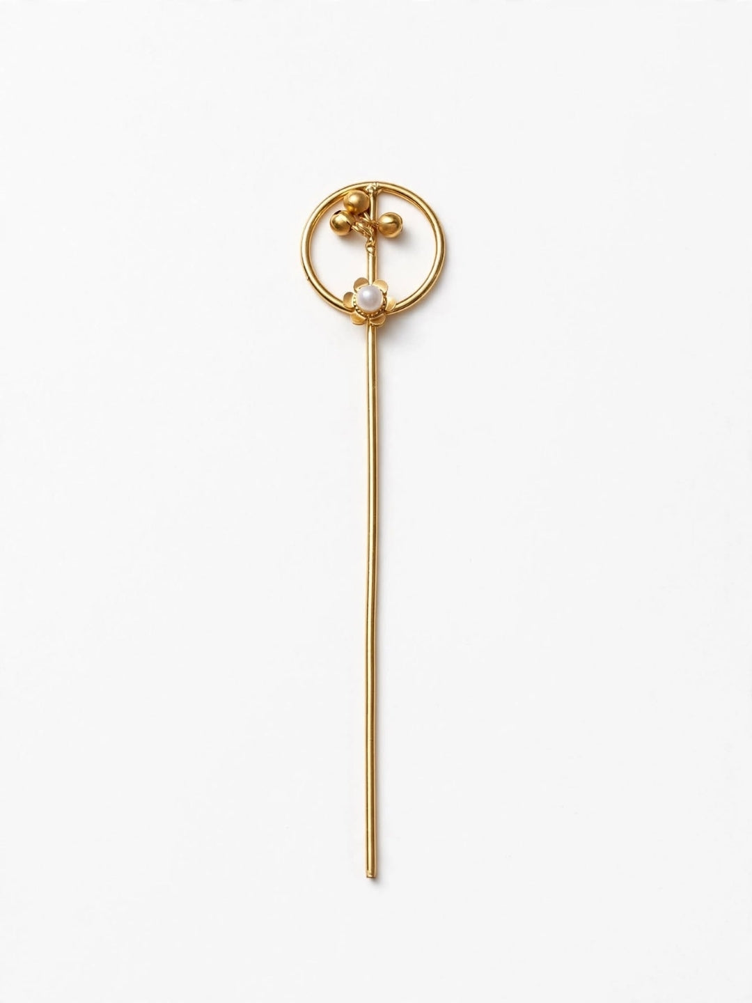 Gold-Plated Traditional Floral Hair Juda Pin