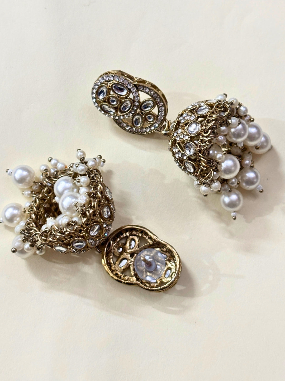 Gold-Plated Kundan -Studded & Beaded Studded Bridal Jewellery Set