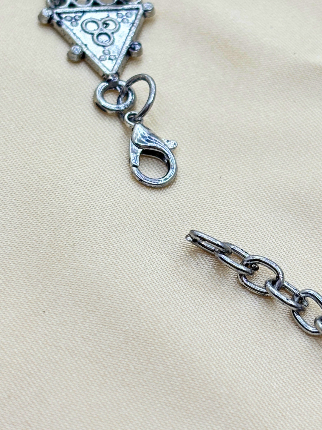 Oxidized Silver-Plated Antique Linked Waist Chain
