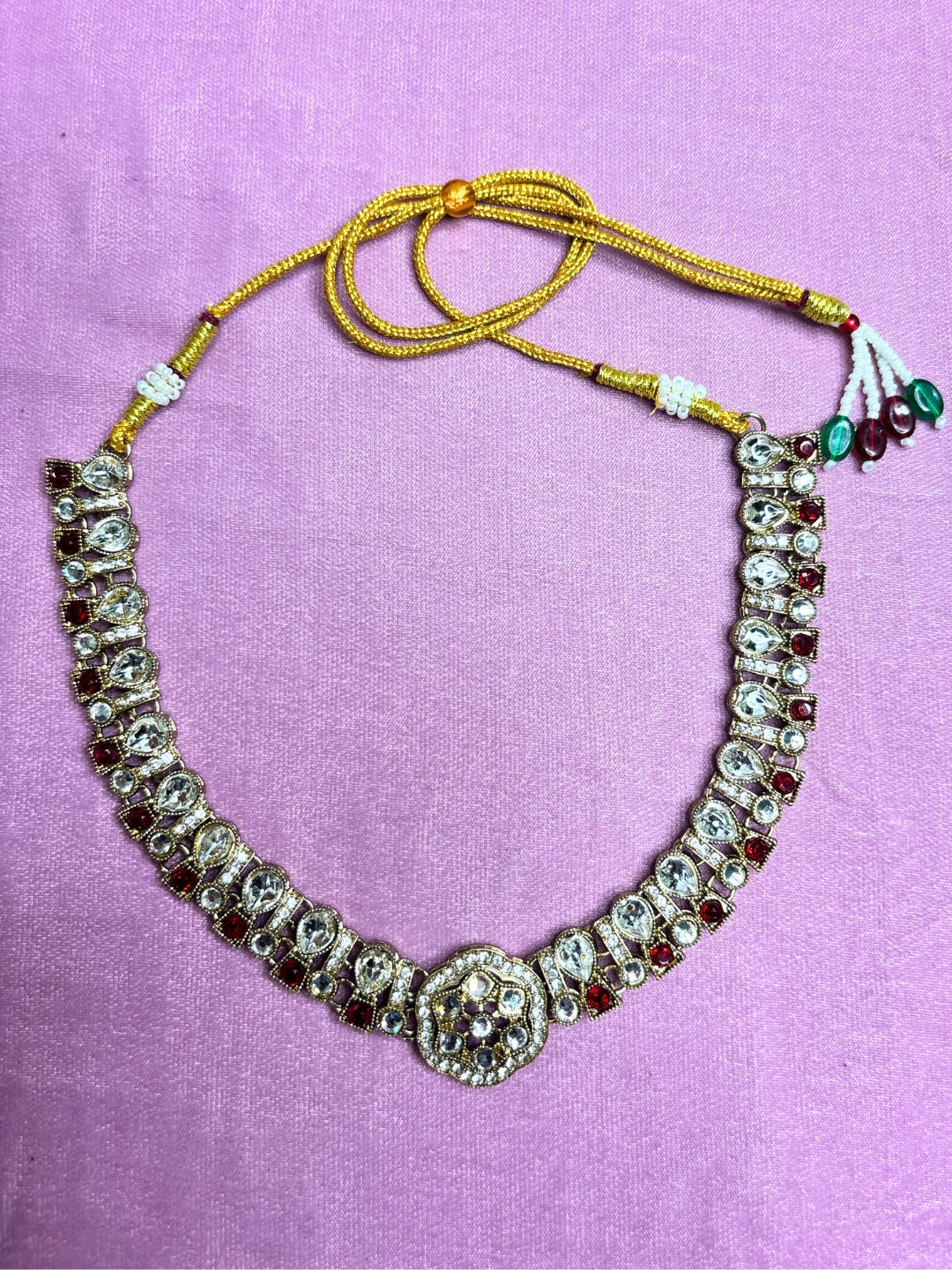 Gold-Plated Kundan Bridal Jewellery Set