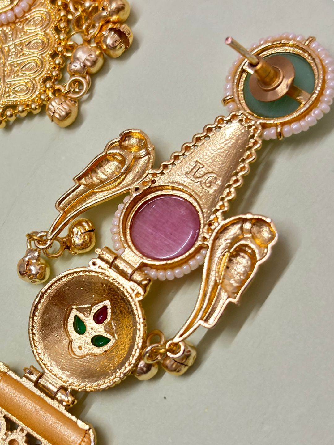 VIVAZS Kashmiri Long Chandbali Drop Earrings