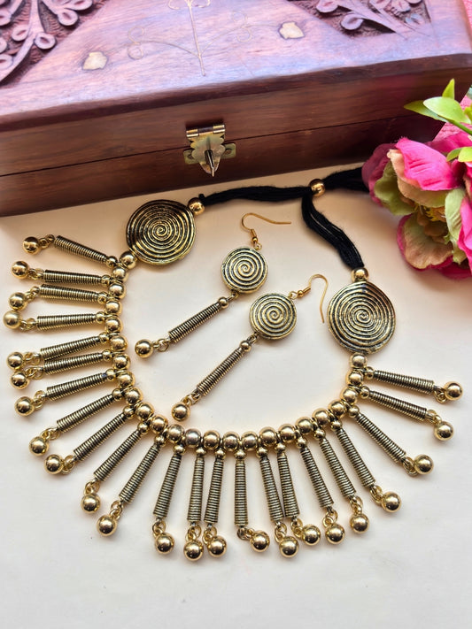 Tribal Statement Oxidized Jewellery set
