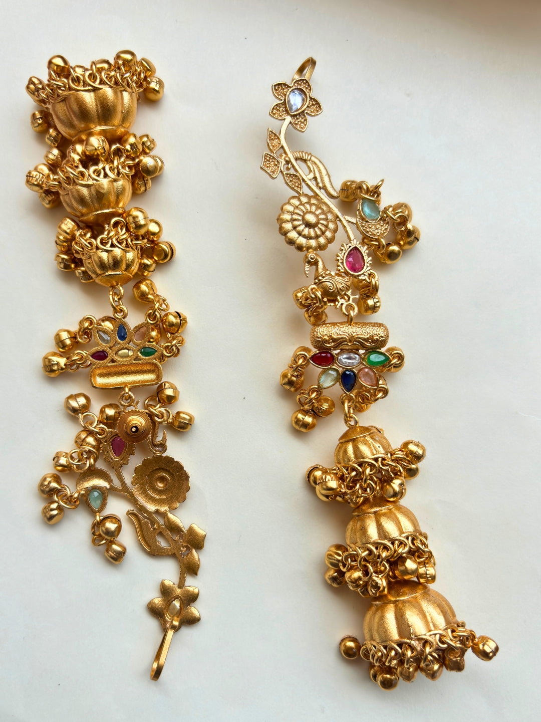 VIVAZS Kashmiri Drop earcuff Earrings Jhumkas(Multicolor)