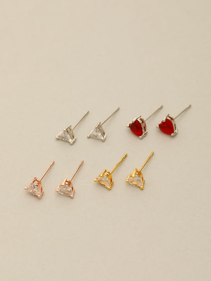 VIVAZS Set of 4 Combo Quirky AD Stud Earrings