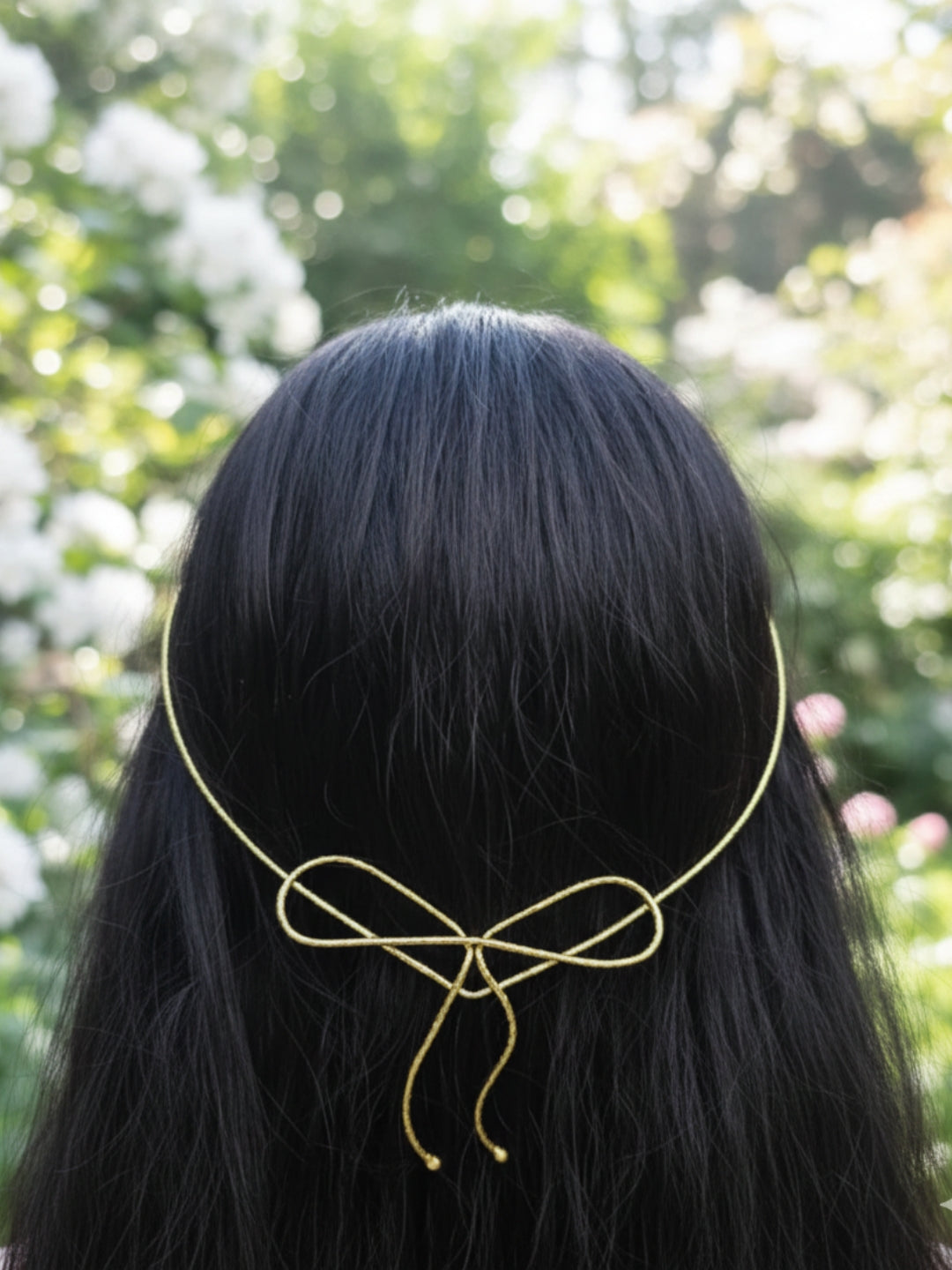 Gold-plated Bow Tiara For Women