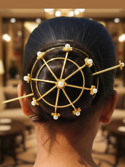 Jhanvi inspired Pachi Hair Cage Bun