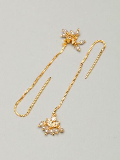 VIVAZS Gold plated Drop Earrings