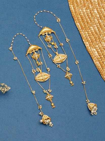 VIVAZS Kashmiri Drop Earrings