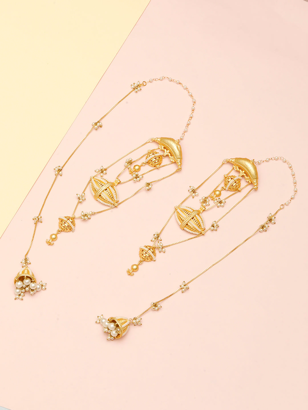VIVAZS Kashmiri Drop Earrings