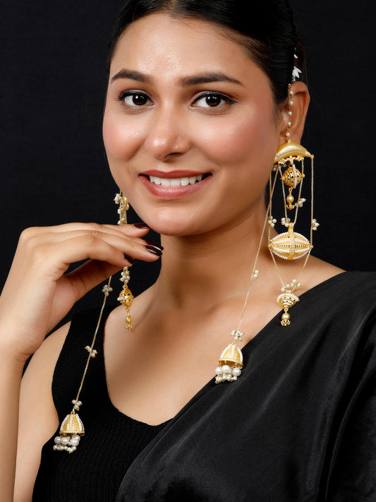 VIVAZS Kashmiri Drop Earrings