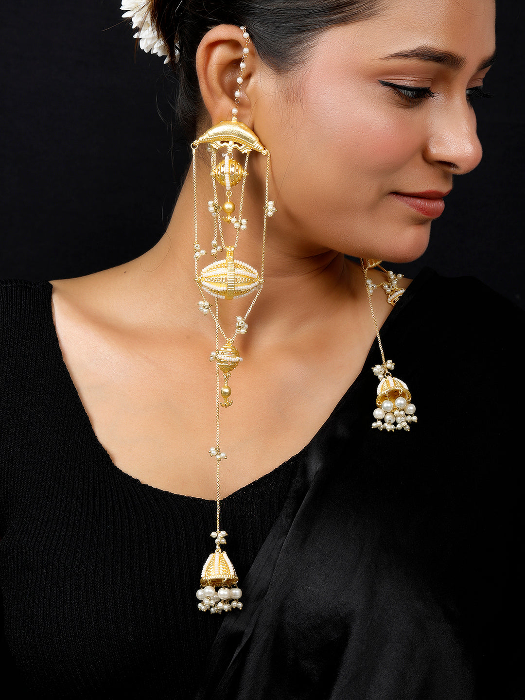 VIVAZS Kashmiri Drop Earrings