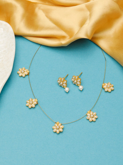 VIVAZS Sleek White beads Necklace Necklace Online