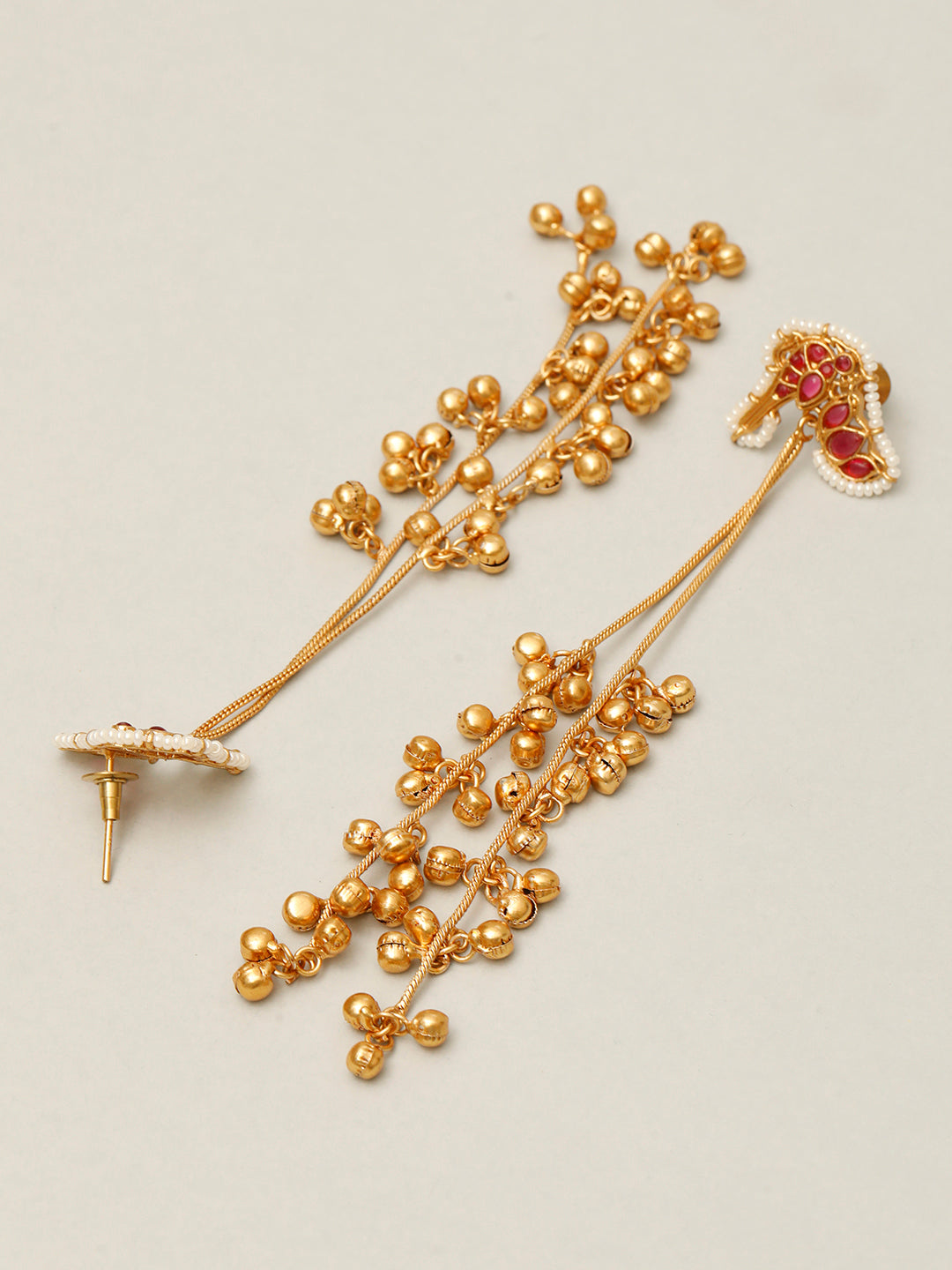 VIVAZS Kashmiri Drop Earrings(Pink)
