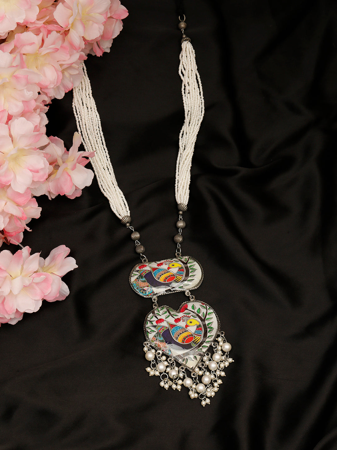 VIVAZS Gorgeous Peacock Statement Necklace