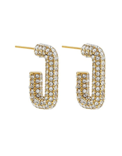 VIVAZS 18K Gold Plated Chunky Hoop Earrings