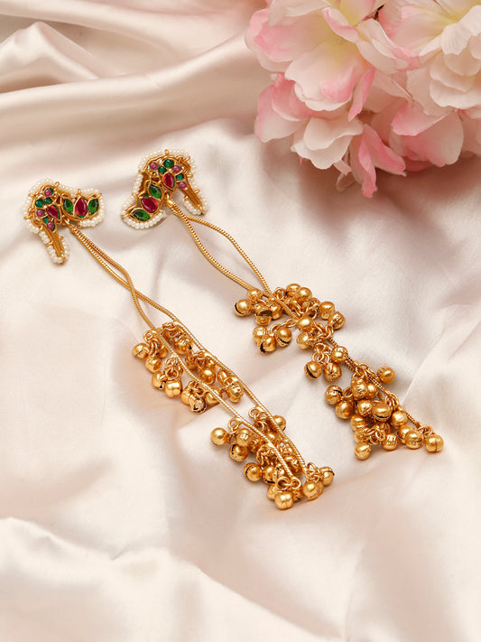 VIVAZS Kashmiri Drop Earrings (Multi color)
