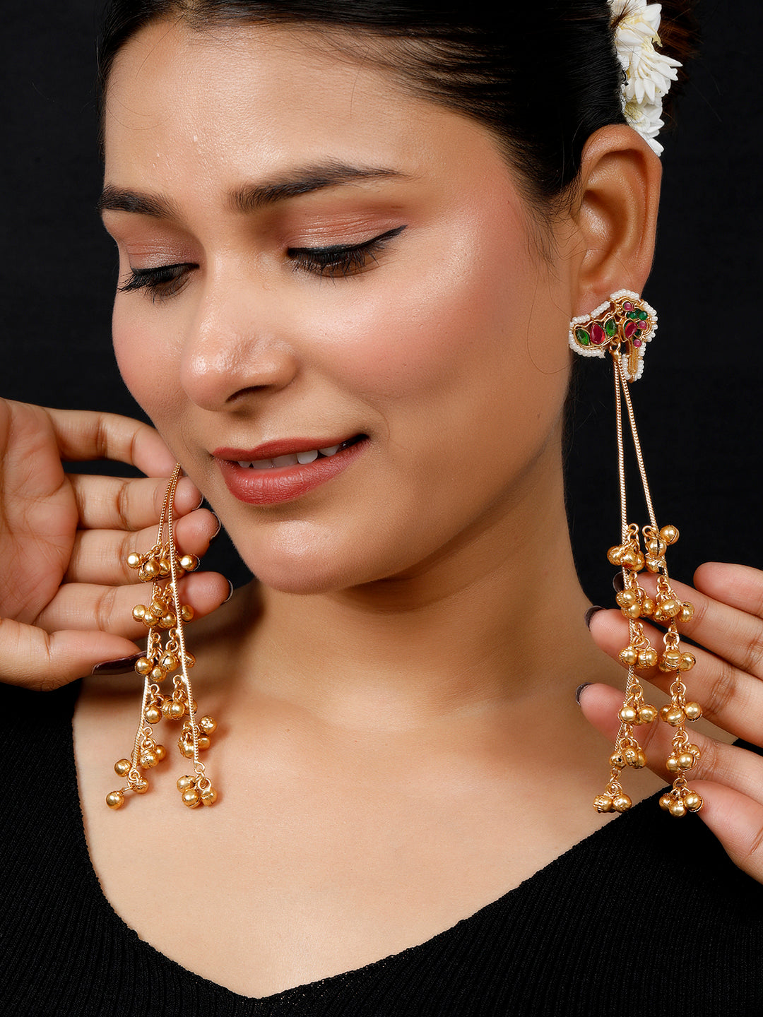 VIVAZS Kashmiri Drop Earrings (Multi color)