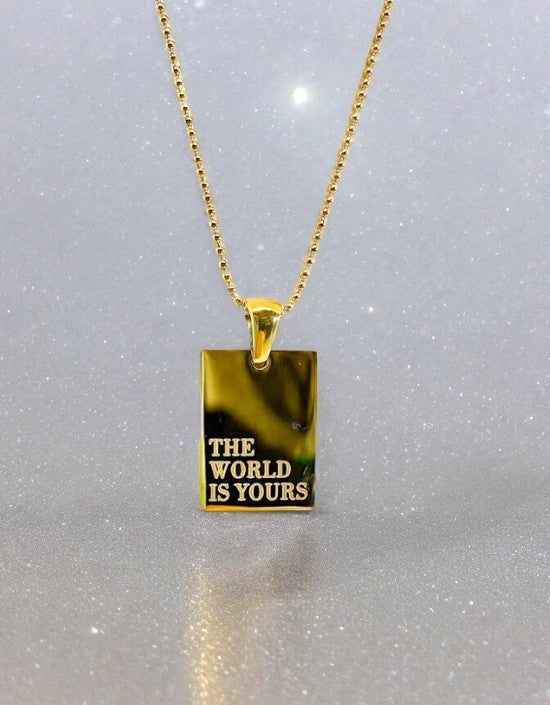 VIVAZS The World is Yours Pendant Necklace