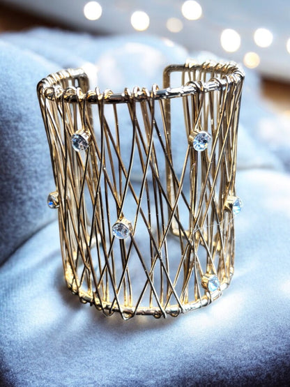 VIVAZS 18K GOLD PVD PLATED Cuff Bracelet