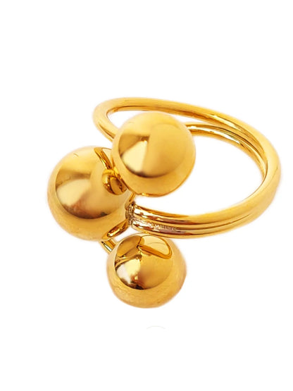 VIVAZS 18k Gold Plated Luxury Ring