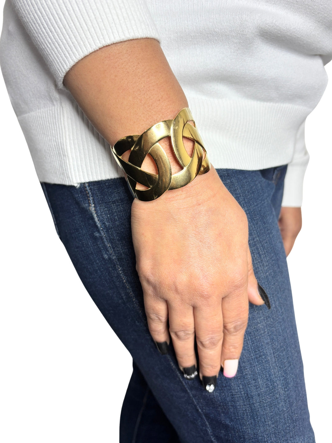 VIVAZS 18K GOLD PVD PLATED Cuff Bracelet